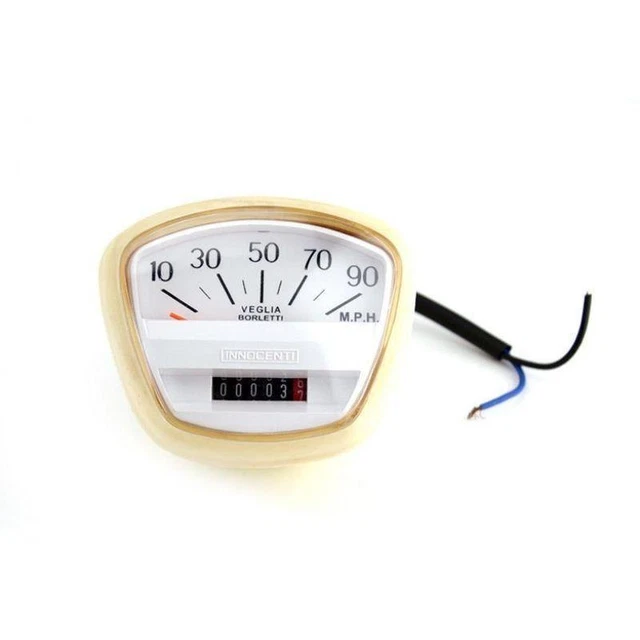 Contachilometri bianco per Innocenti Lambretta 0102487090SX90M