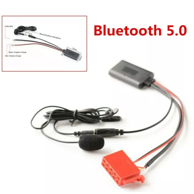 Audio Bluetooth Adapter Mit Mikrofon Stereo Übertragung 5-12V AUX Auto