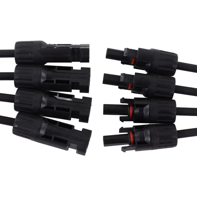 Lot De 2 Connecteurs De Branchement Pour Panneau Solaire – IP67, Cuivre PPO, 10,9x3,4x1,9 Cm – Générique