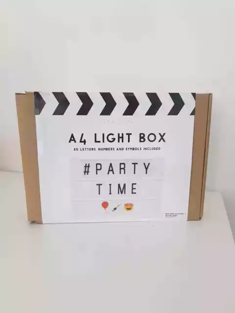 Light box letters, numbers and symbols