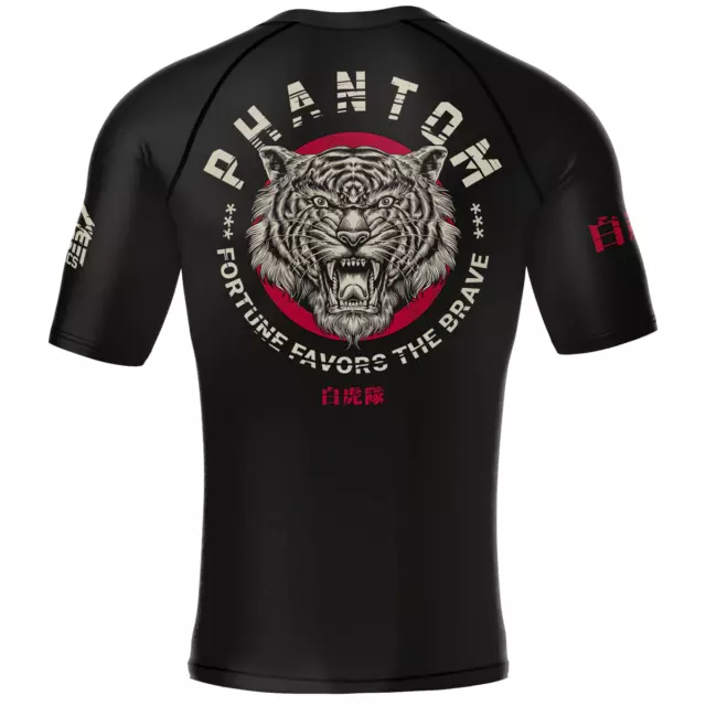 PHANTOM Rashguard / Camicia a compressione unità TIGER | Sport da combattimento MMA BJJ Muay Thai