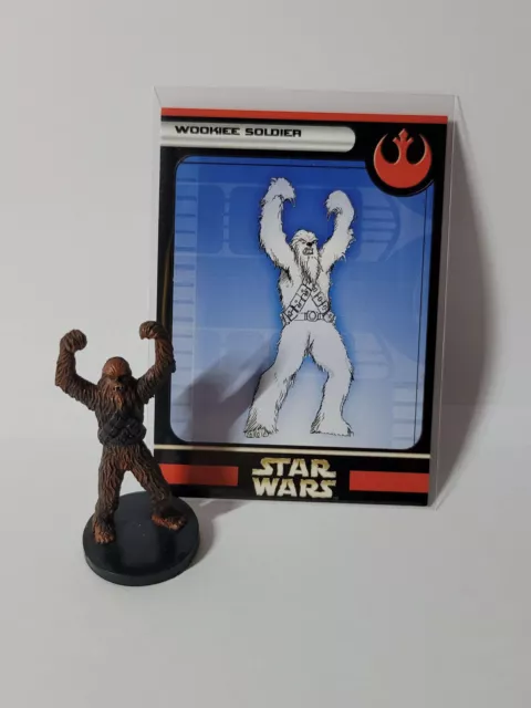 Star Wars Miniatures - Rebel Storm - 20/60 - Wookie Soldier (Card Included)