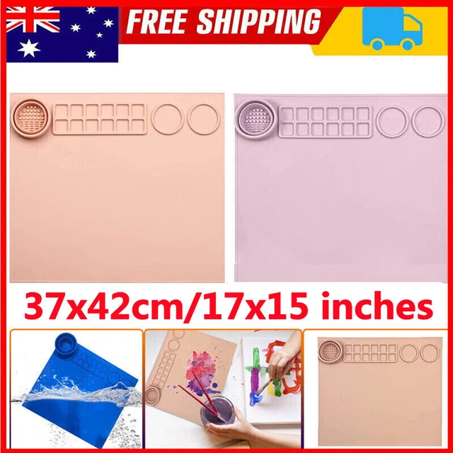 17"x15" Large Silicone Craft Mat Nonstick Sheet for Painting Art Clay DIY Home