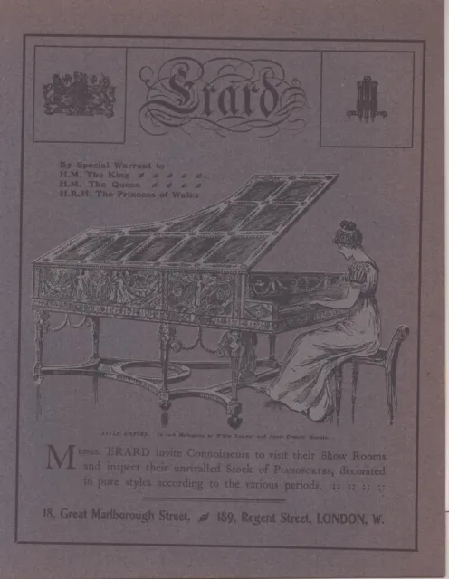 Erard Grand Piano - 1902 - Style: Empire - Vintage Print Ad