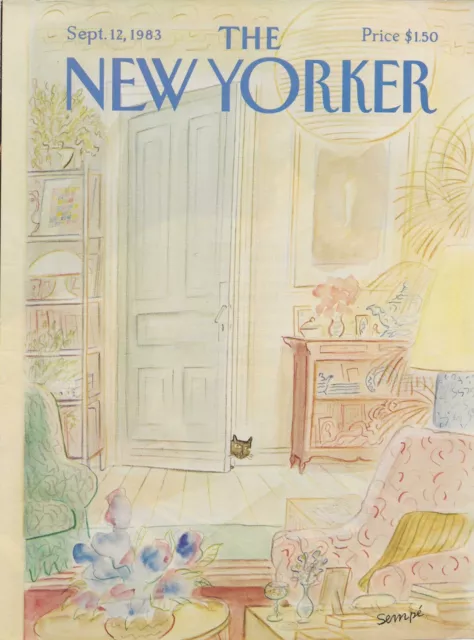 The New Yorker September 12, 1983 J.J. Sempe FRONT COVER ONLY