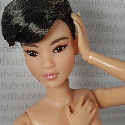 D11 ~ NUDE Barbie Raven Signature Looks Petite Made To Move #3 Kit Doll