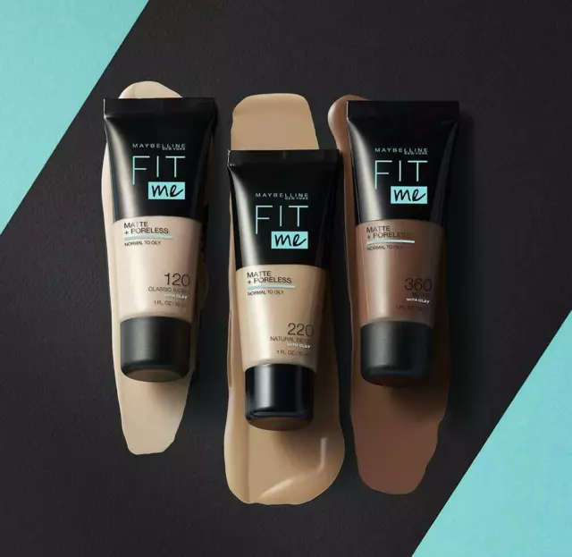 MAYBELLINE Fit Me Matte & Poreless with Clay Foundation 30ml - CHOOSE SHADE- NEW