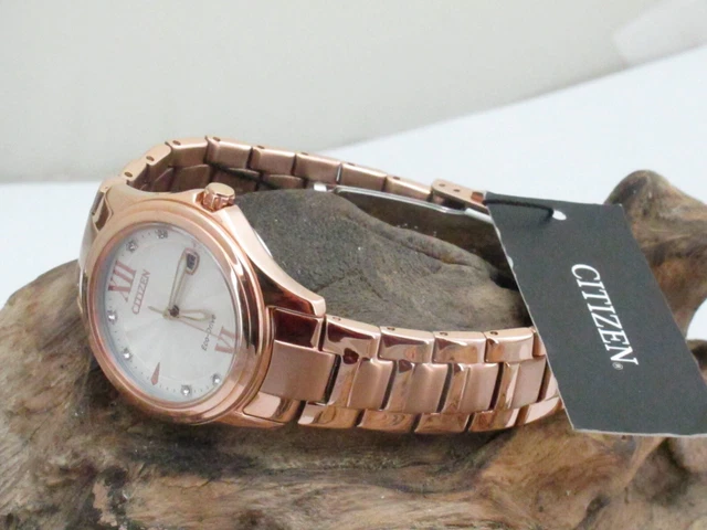 Citizen Eco Drive Damen 30 mm Roségold Armband Solaruhr J710-S107725