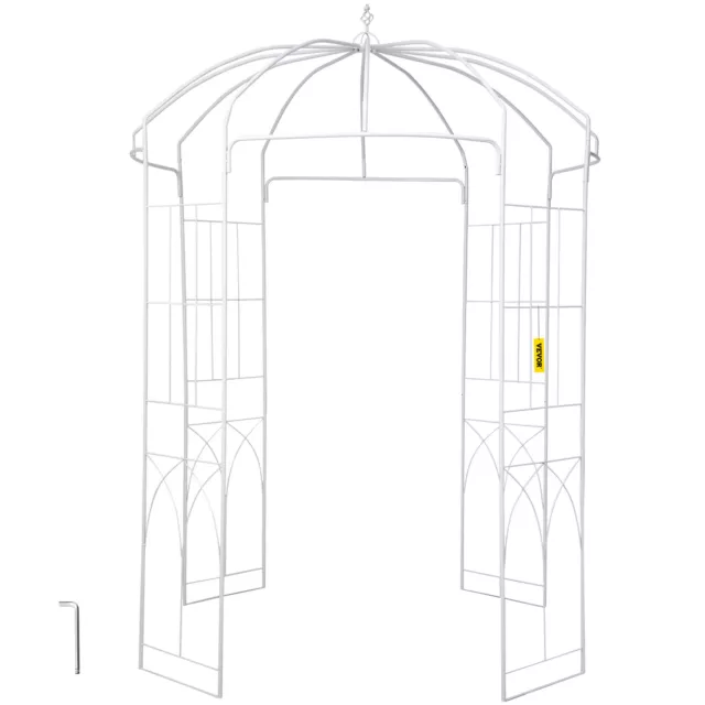 VEVOR Pergola de tonnelle en forme de cage à oiseaux 9' x 6,6' pour mariage