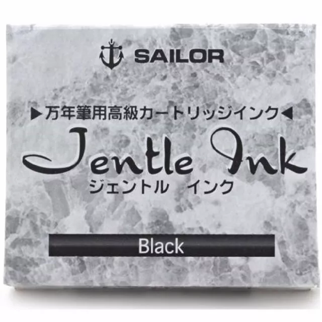 SAILOR 13-0402-120 Cartucho de tinta Jentle Black 12 piezas NUEVO de Japón