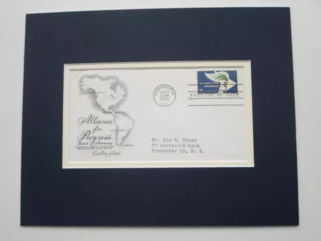 Honoring the Alliance for Progress & the First Day Cover of its own stamp