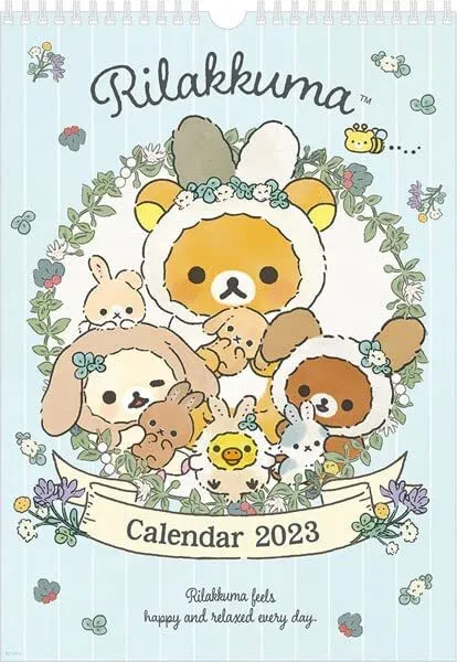 San-x CD36801 Calendar 2023 Wall Calendar (B4) Rilakkuma