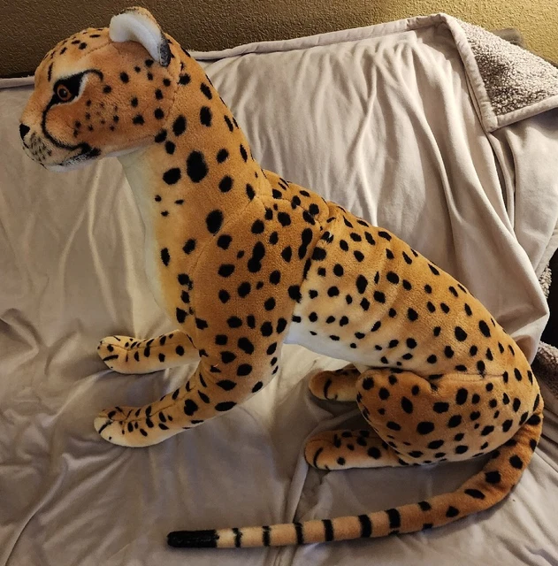 MELISSA AND DOUG Large Big Jumbo Plush Stuffed Animal Cheetah