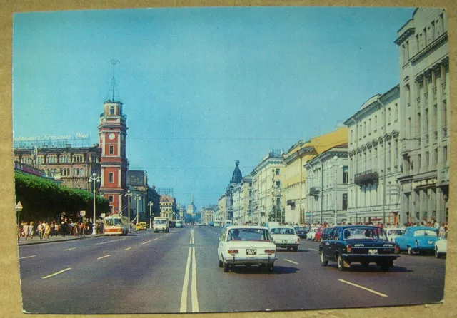 Russian Postcard Nevskiy Prospect, St-Petersburg -Leningrad.