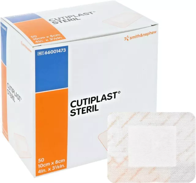 Cutiplast Steril Wound Dressing Sterile 10cm x 8cm Smith & Nephew First Aid