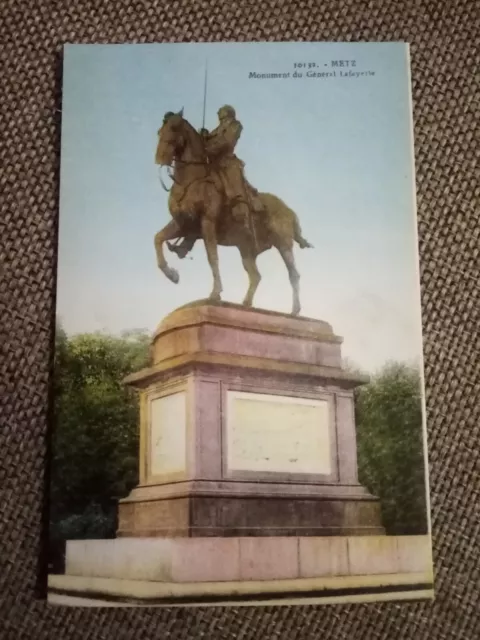 Cpa Metz Monument To General Lafayette