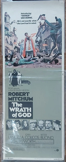 THE WRATH OF GOD (La colère de Dieu) - Affiche US originale de 1972