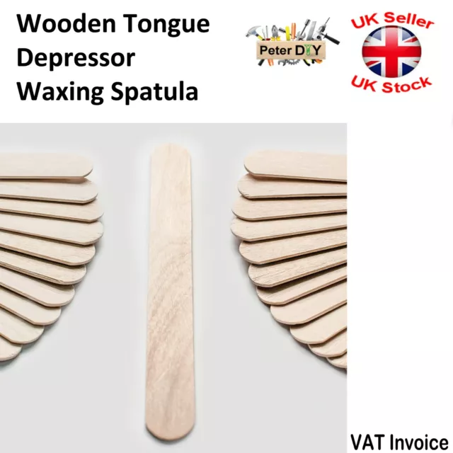 WAXING SPATULA Wooden Tongue Depressor TATTOO WAX STICK 150x17mm