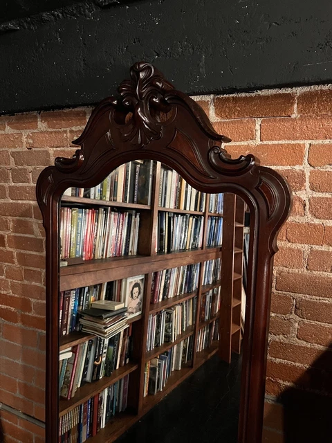 Antique 19th Century MAHOGANY PANELED MIRROR