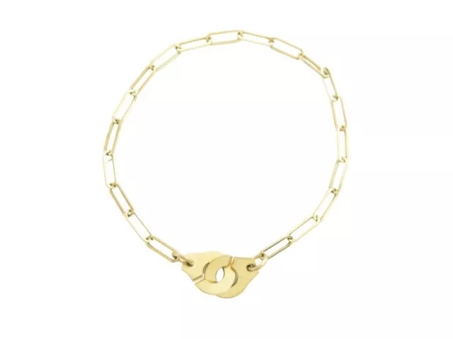 Bracelet Dinh Van Menottes R10 368101 17 Cm Or Jaune 18K Gold Strap Bangle 1450€