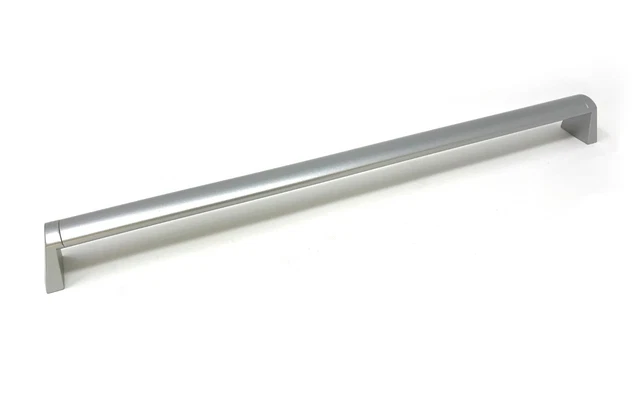 392mm Matt Chrome Kitchen Cupboard Squared Angular Long Pull Handle Cabinet Door