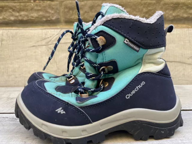 KIDS DECATHLON QUECHUA Warm JR CerBlue hiking walking trek boots Size 1 33eu 12.99 PicClick UK