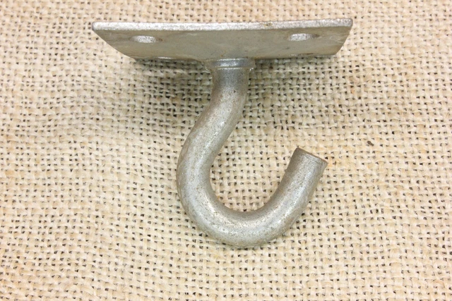 Plant Hook Porch Ceiling Wash Line Lamp Hanger 2" Vintage Steel New Old Stock 2