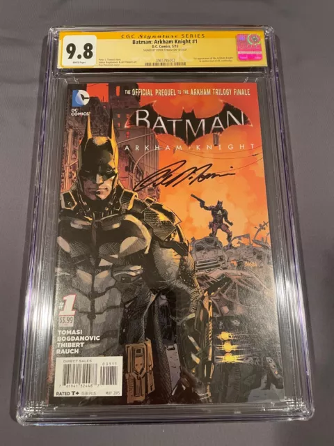 Cgc 9.8 Batman Arkham Knight #1 Signed Peter Tomasi 1St Appearance Dc 2015 Nm/Mt