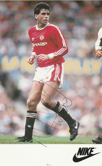NEIL WEBB MANCHESTER UTD ENGLAND NOTTINGHAM FOREST autograph Football NIKE Card