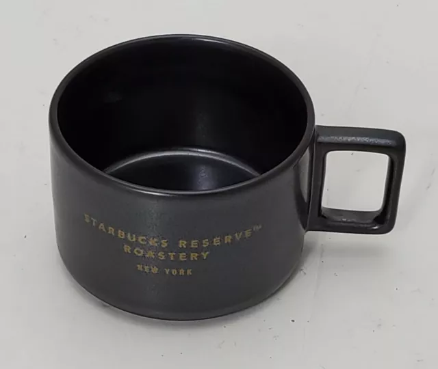Demi-tasse exclusive Starbucks Reserve Roastery Ceramic noir métallisé mat 3 oz