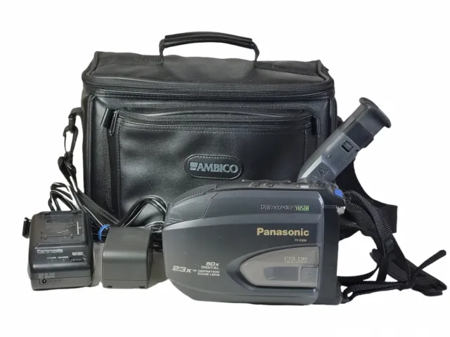 Panasonic PV-D308D Palmcorder VHSC 50X Digital Zoom -TESTED For Parts READ