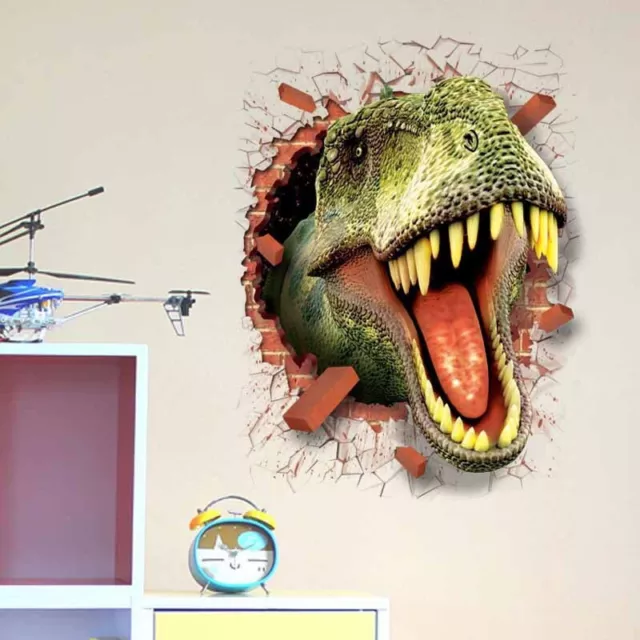 Neue abnehmbare DIY Dinosauriermuster PVC Wandsticker für Kinderzimmer