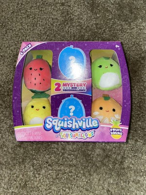 squishville mini squishmallow 6pk fruit squad