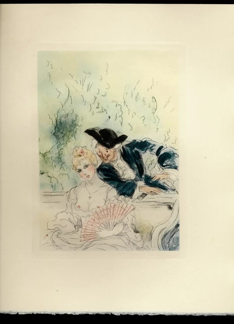 Estampe Originale Louis Icart 1935 - Eau-forte En Couleurs - Tirage 1/440 Sur Vélin - Parfait état