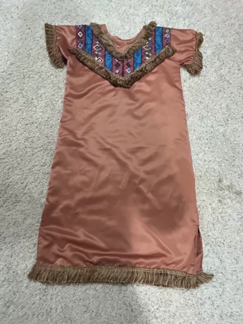 Handmade Native American Embroidered Dress Womens Indian