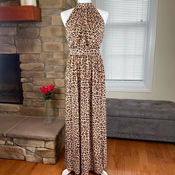 INC International Concepts ~ Cheetah Print Maxi Dress Classic~Brand New w/Tags!