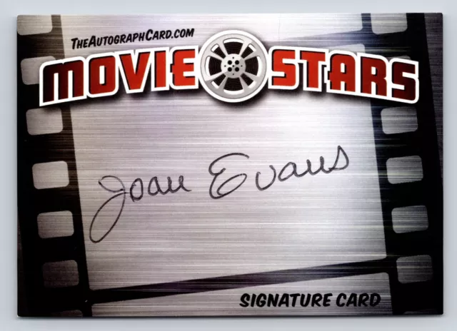 Joan Evans Authentic Autographed Signed Legendary Movie Stars Signature Card