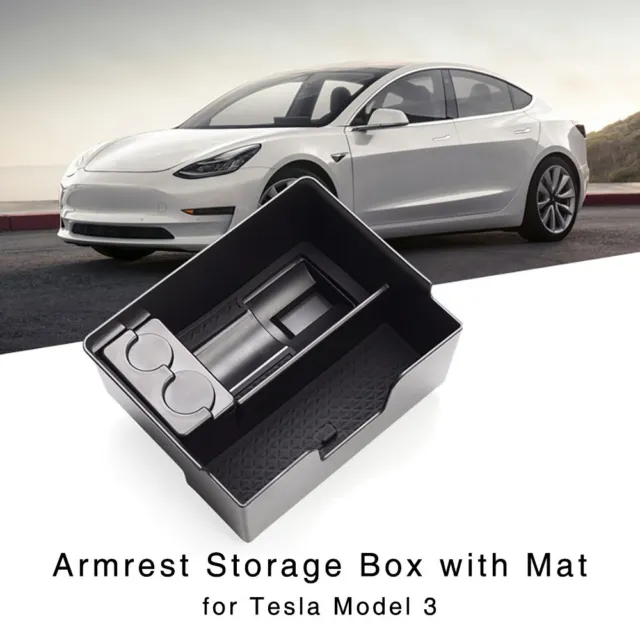 ARMREST STORAGE BOX for Tesla Model 3 2017 2018 2019 Central