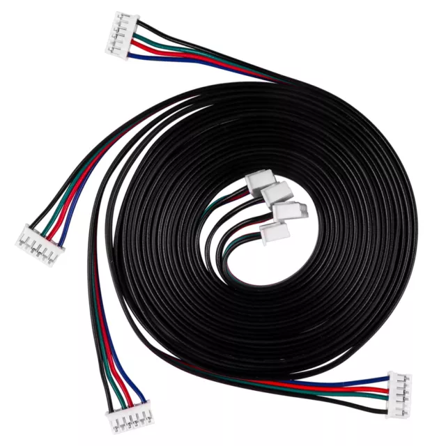 UEETEK 4 Pcs 1M Stepper Motor Cables Lead Wire .54 4 Pin to 6 Pin 3D Printer