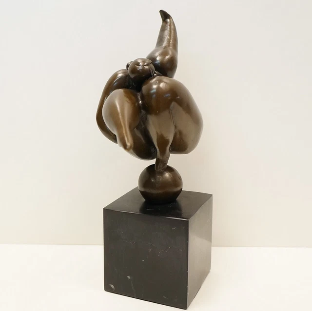 Estatua Bailarín Sexy Moderno Estilo Bronce sólido Firmado 2