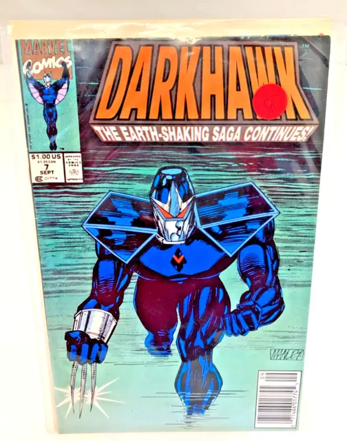 Marvel Comics DARKHAWK The Earth-Shaking Saga Continues Issue # 7 September 1991