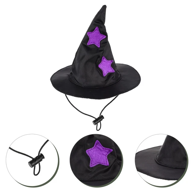 Haustier Hexenhut Halloween Kostüm Katzenhut Halloween Hexenhut für Hunde Katzen