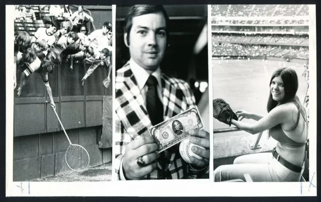 1973 "Fans Clamor for Hank Aaron's Record Home Run Ball", Cool Photo