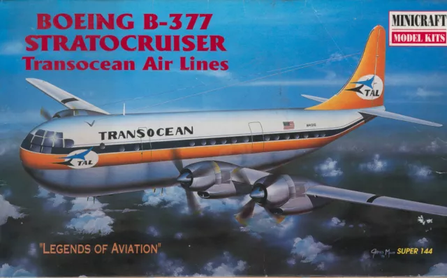 Boeing B-355 Stratocruiser Transocean Air Lines - 1:44 - Minicraft Model - 14466