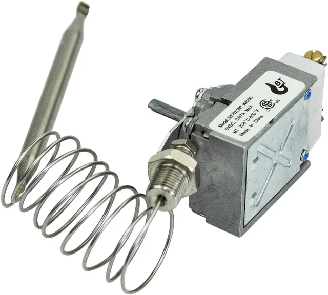 60125401 Thermostat for Fryer 1/4" Mpt Stuff Box, 1175 Thermostat RX-1-36 Compat