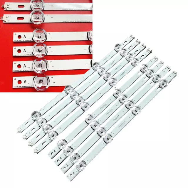 8x barre lumineuse de bande de rétroéclairage LED, pour LG  Drt 3.0 42 '' A/B, 3