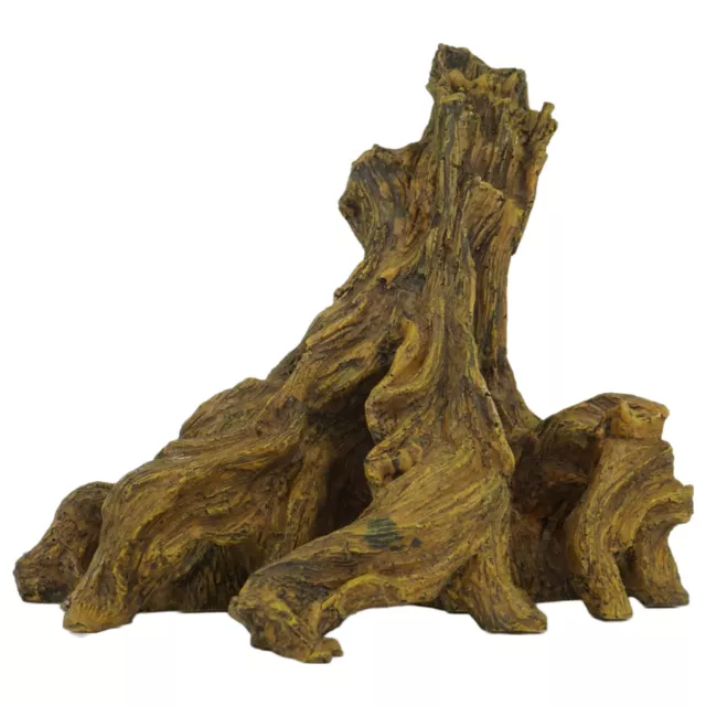 Aquarium Deko Treibholz Baumstumpf Wurzel Hardscape Holz B30xT25xH25