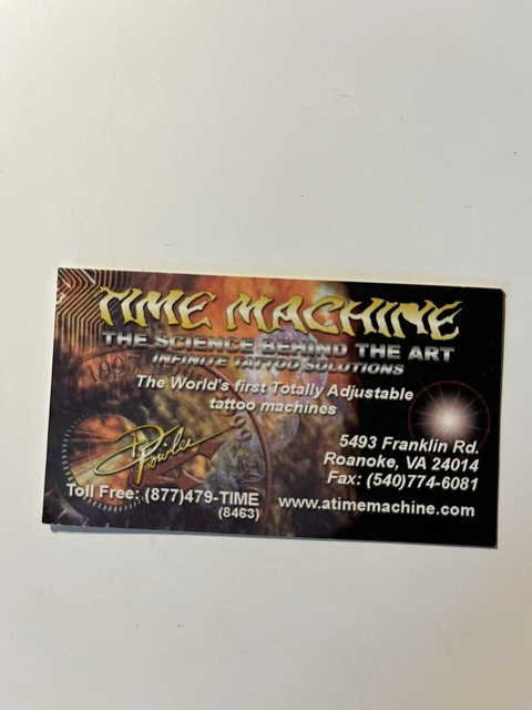 Tarjeta de visita rara de Danny Fowler Time Machine