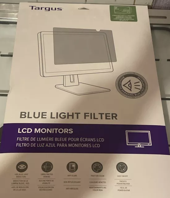 Filtro luce blu Targus e protezione schermo antiriflesso per widescreen 24