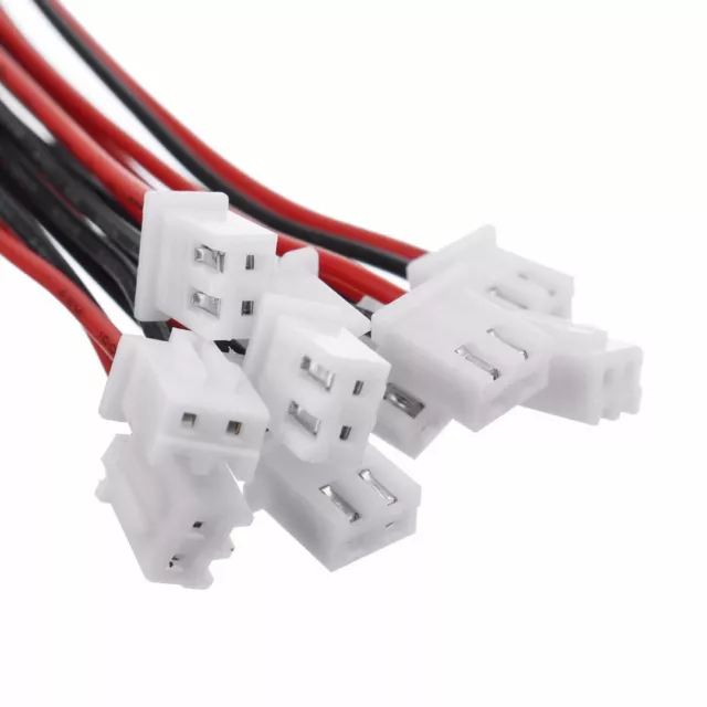 10 Set 2 Pin Mini Micro JST XH2.54mm 24AWG Connector Plug With Wires 150mm
